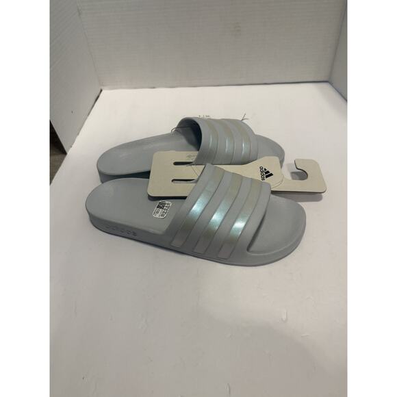 Adidas Adilette Aqua Slides Shoes Mens Size 10 Three Stripes IF0894 Pool Sandals - Picture 5 of 7